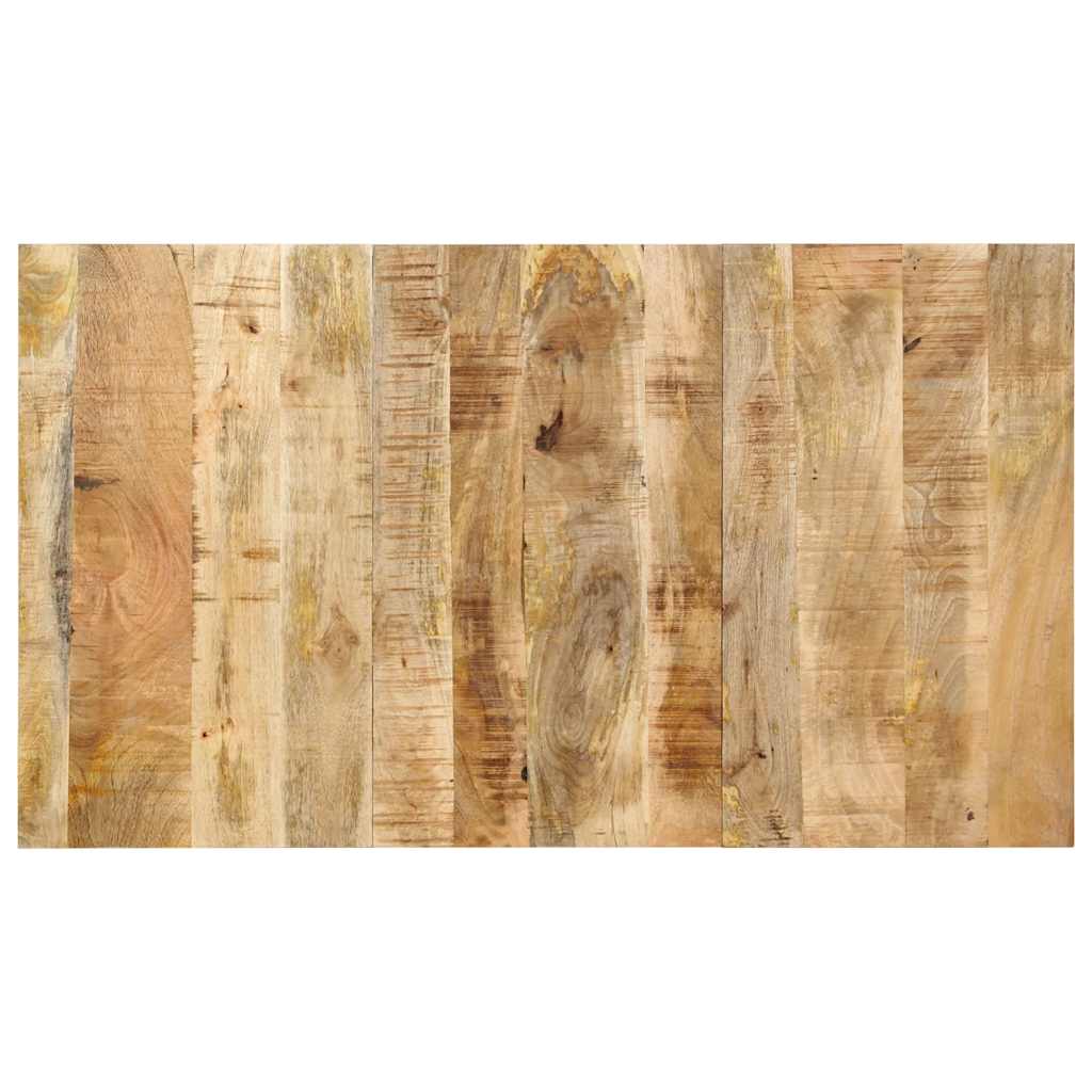 Cabecero 100 cm Madera Maciza Acacia y Hierro