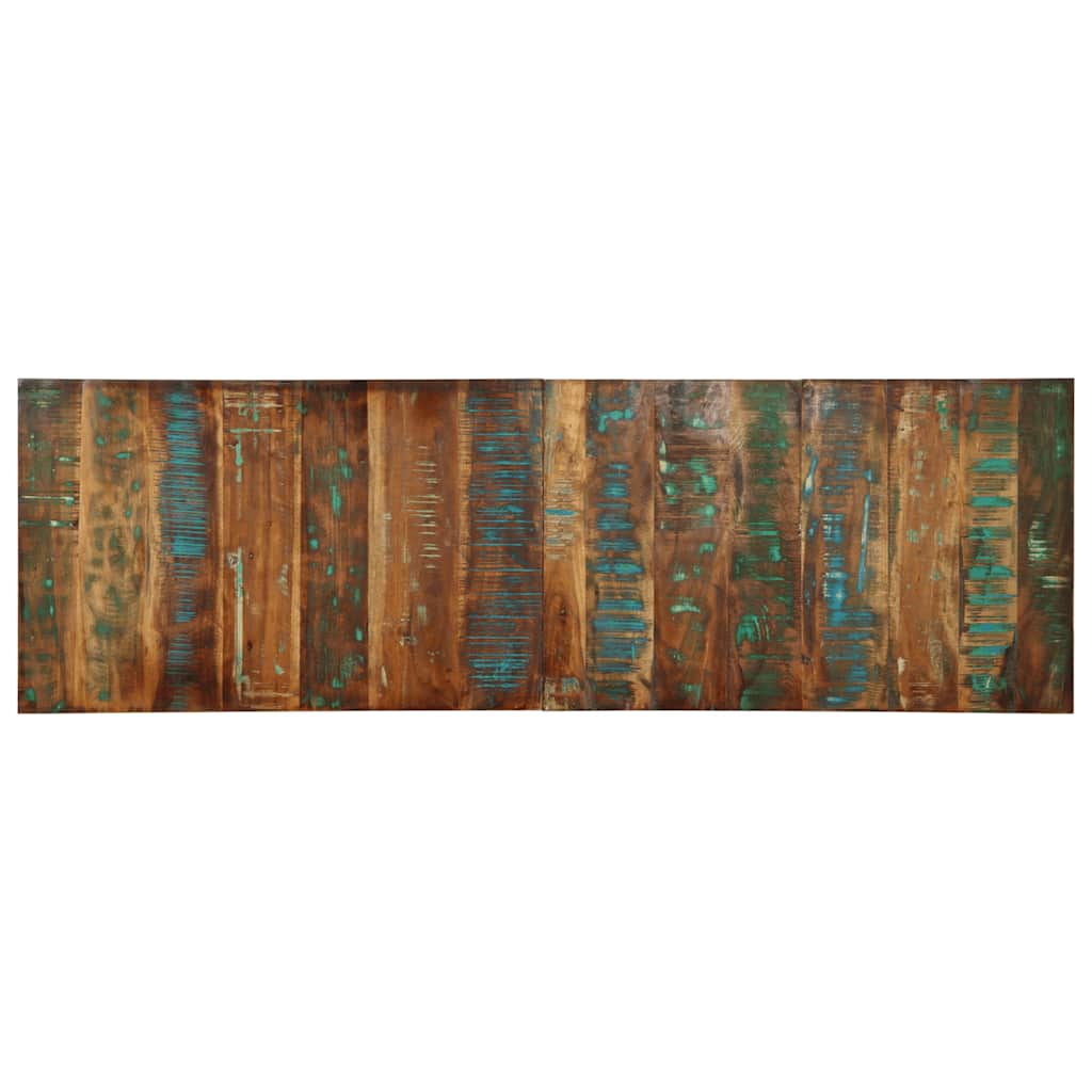 Cabecero 100 cm Madera Maciza Acacia y Hierro