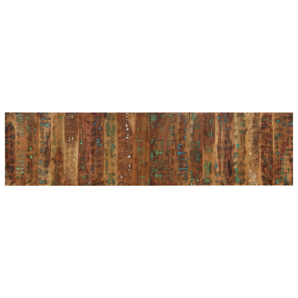 Cabecero 100 cm Madera Maciza Acacia y Hierro