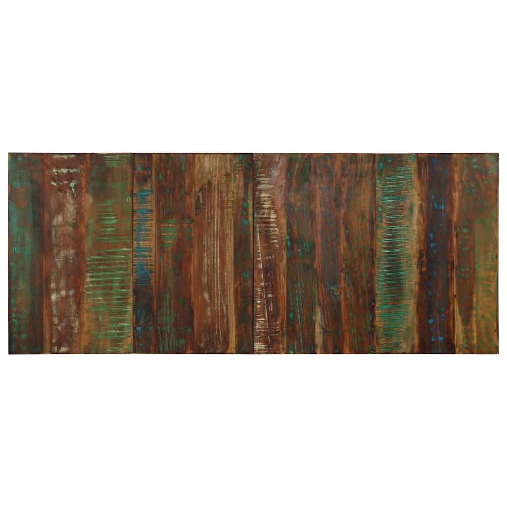 Cabecero 100 cm Madera Maciza Acacia y Hierro