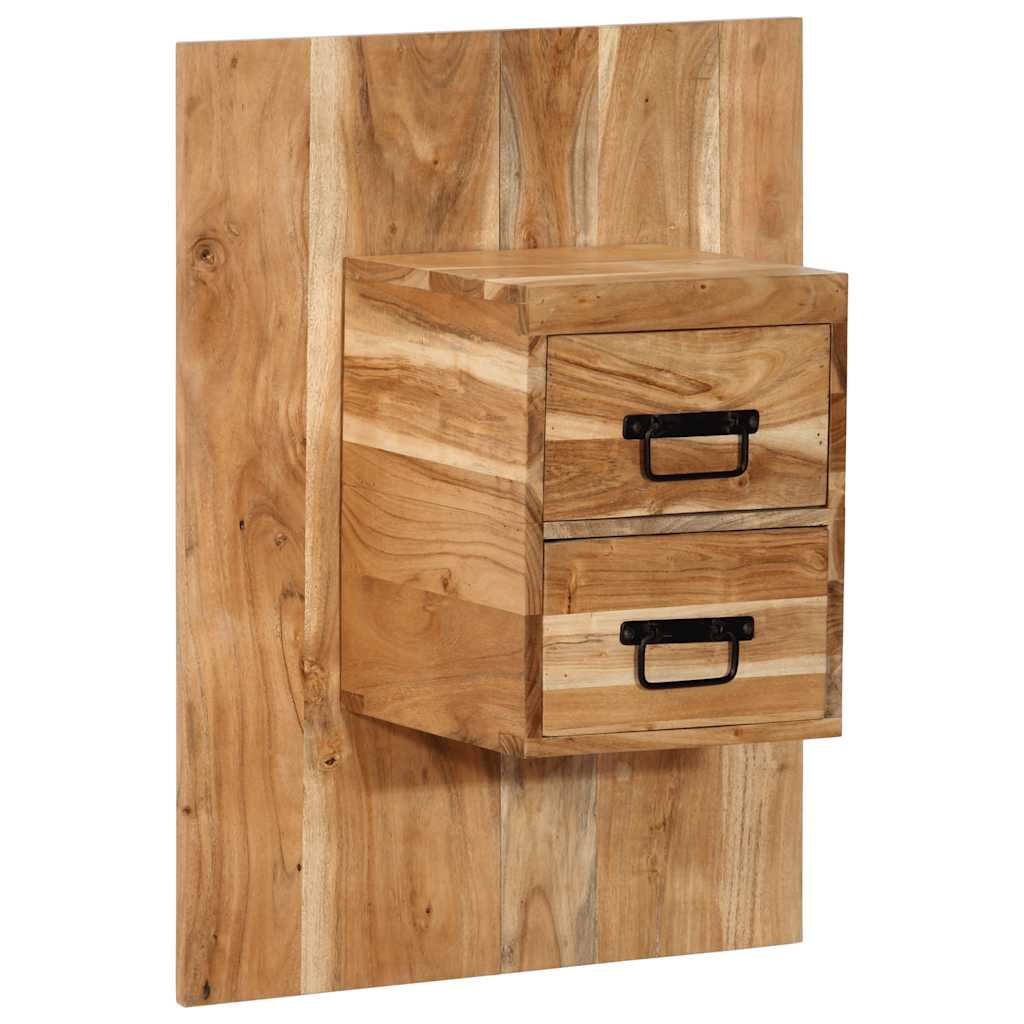 Mesita de noche de pared roble artisan 38x34x40 cm