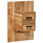 Mesita de noche de pared roble artisan 38x34x40 cm