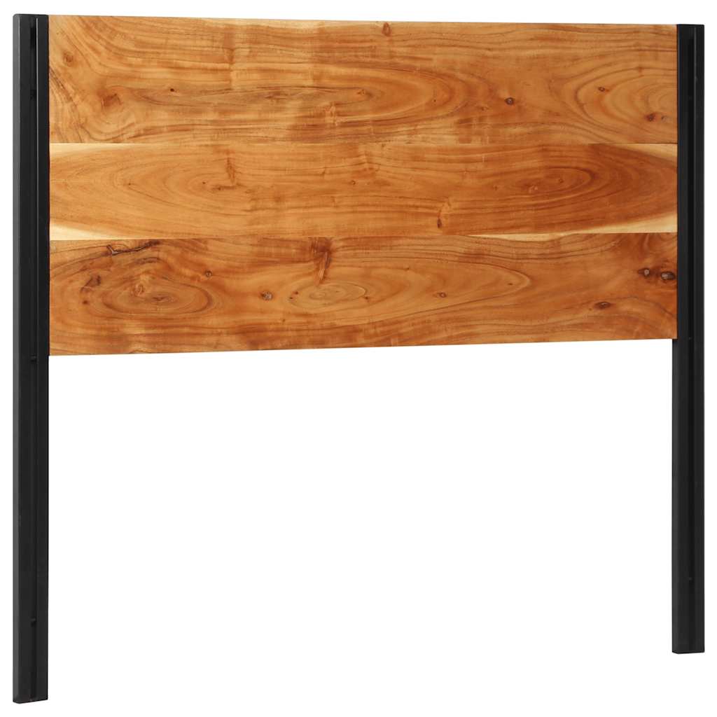 Cabecero 100 cm Madera Maciza Acacia y Hierro