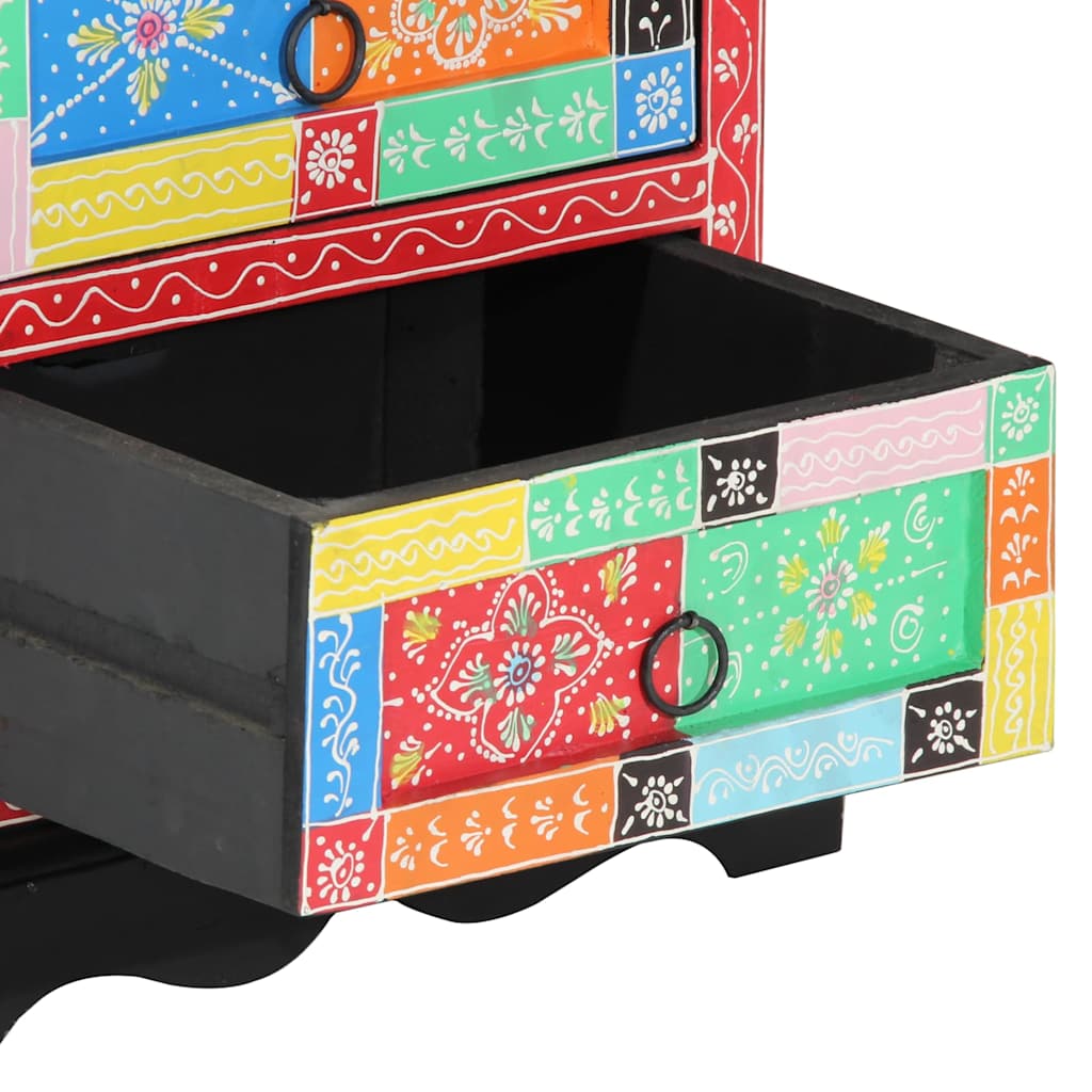 Armario de Noche con cajón 2 pcs Multicolor 40 x 35 x 45 cm