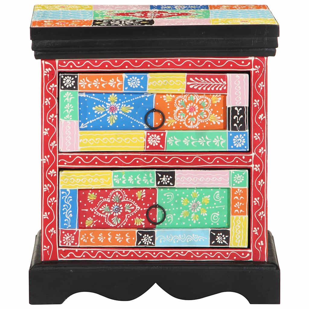 Armario de Noche con cajón 2 pcs Multicolor 40 x 35 x 45 cm