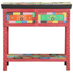 Mesa Consola con cajón Multicolor 80 x 35 x 76 cm
