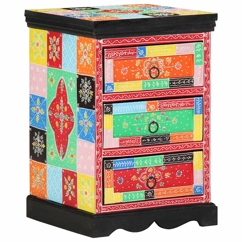 Cajonera Multicolor 40 x 40 x 60 cm Madera de mango maciza