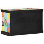 Mueble de TV Multicolor 80 x 35 x 50 cm Madera de mango maciza