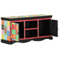Mueble de TV Multicolor 100 x 35 x 50 cm Madera de mango maciza