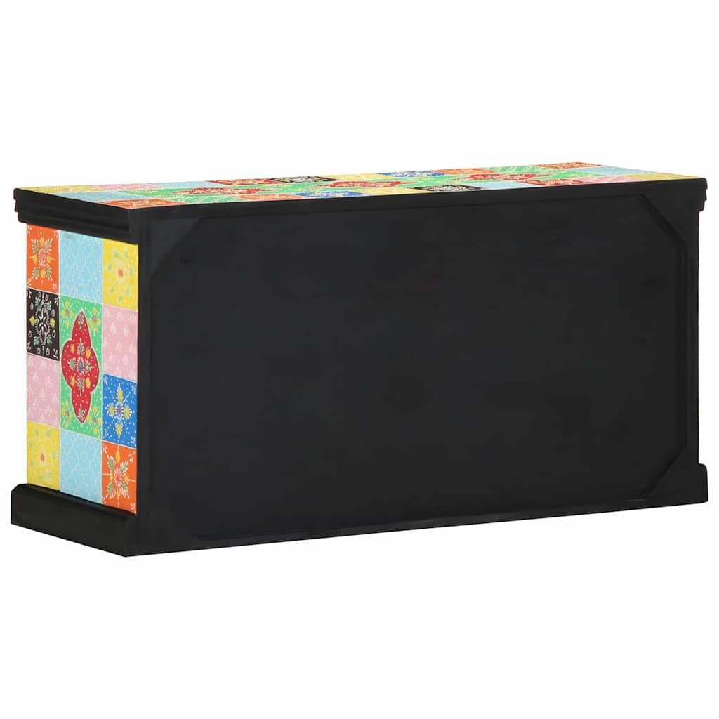 Mueble de TV Multicolor 100 x 35 x 50 cm Madera de mango maciza