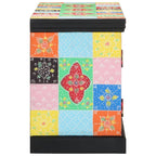 Mueble de TV Multicolor 100 x 35 x 50 cm Madera de mango maciza