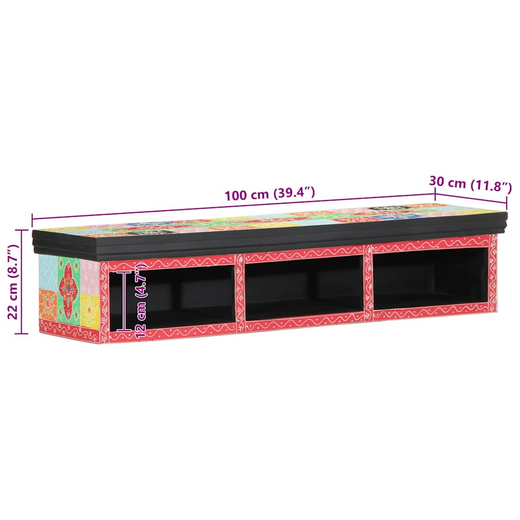 Mueble de TV Multicolor 100 x 30 x 22 cm Madera de ingeniería