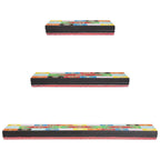 Estanterías de pared 3 pcs Multicolor 100 x 20 x 6 cm