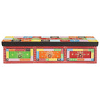 Mueble de TV Multicolor 100 x 30 x 24 cm Madera maciza de Mango
