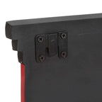 Perchero Negro 80 x 25 x 2 cm Madera de mango maciza