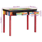 Escritorio con cajón Multicolor 100 x 50 x 77 cm