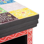 Cómoda Multicolor 30 x 30 x 90 cm Madera de mango maciza
