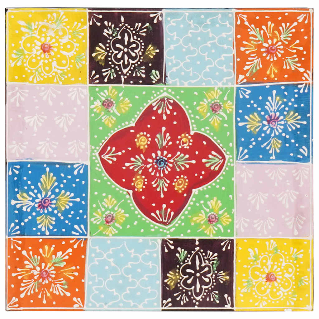 Cómoda Multicolor 30 x 30 x 90 cm Madera de mango maciza