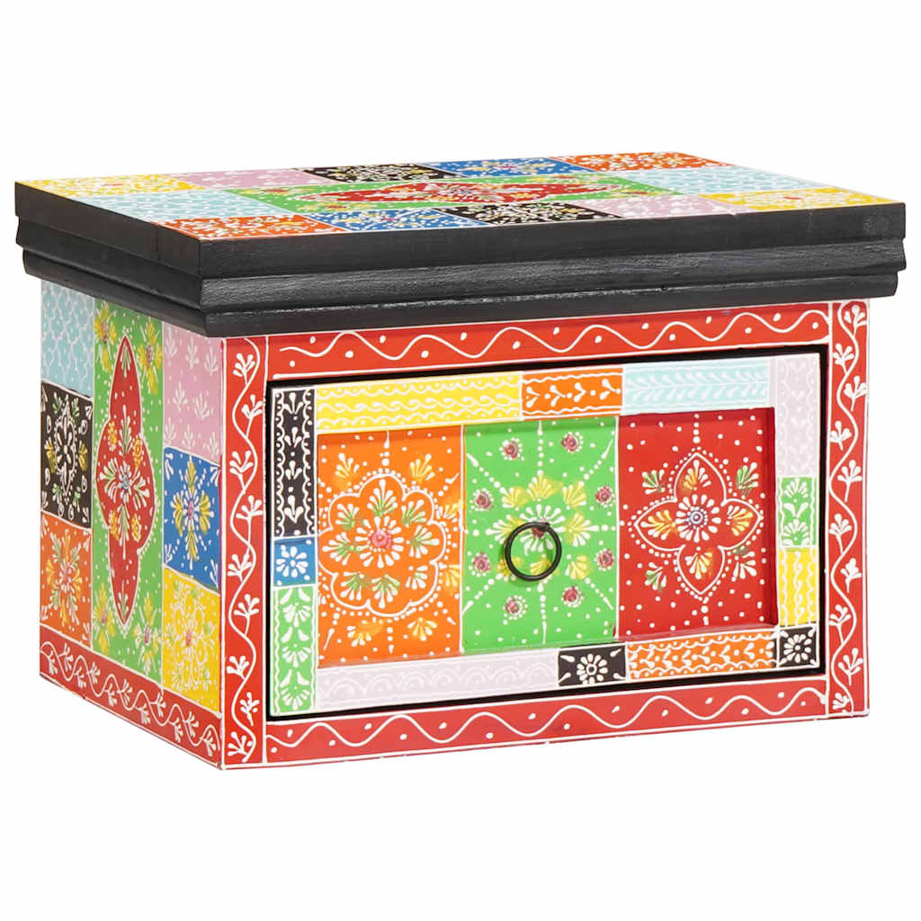 Armario de Noche con cajón 2 pcs Multicolor 40 x 30 x 28 cm