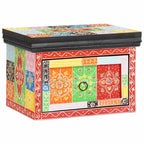Armario de Noche con cajón 2 pcs Multicolor 40 x 30 x 28 cm