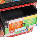 Armario de Noche con cajón 2 pcs Multicolor 40 x 30 x 40 cm
