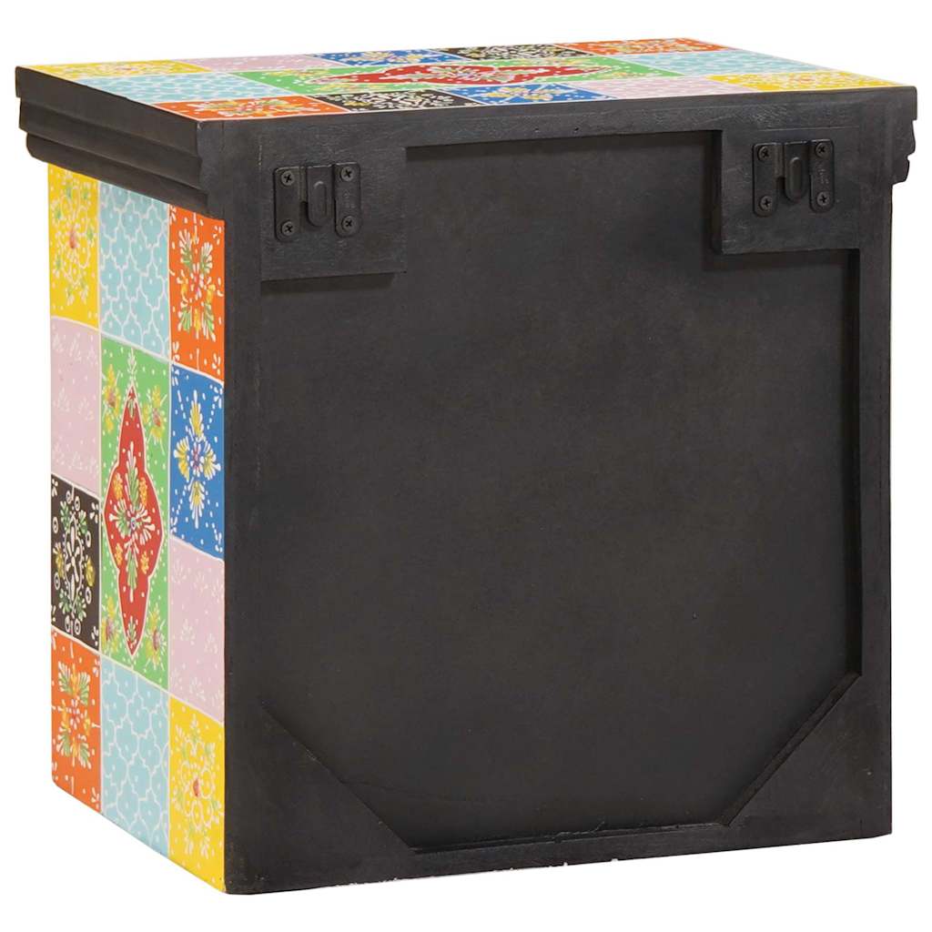 Armario de Noche con cajón 2 pcs Multicolor 40 x 30 x 40 cm
