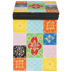Armario de Noche con cajón 2 pcs Multicolor 40 x 30 x 40 cm