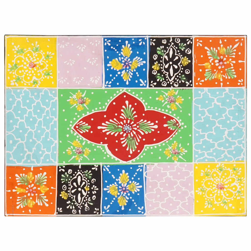 Armario de Noche con cajón 2 pcs Multicolor 40 x 30 x 40 cm