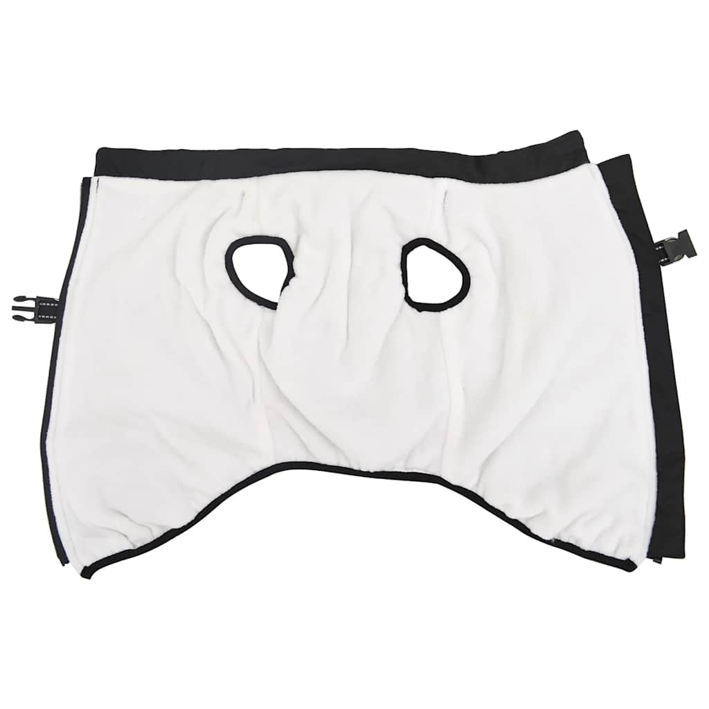 Abrigo para perro con arnés impermeable reflectante L68 negro