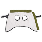 Abrigo perro arnés impermeable reflectante L40 verde militar