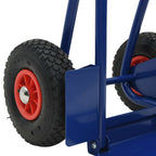 Carro de mano extensible Azul y Rojo 49,5 x 53 x 114 cm Acero