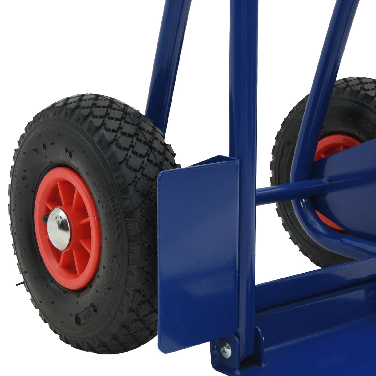 Carro de mano extensible Azul y Rojo 49,5 x 53 x 114 cm Acero