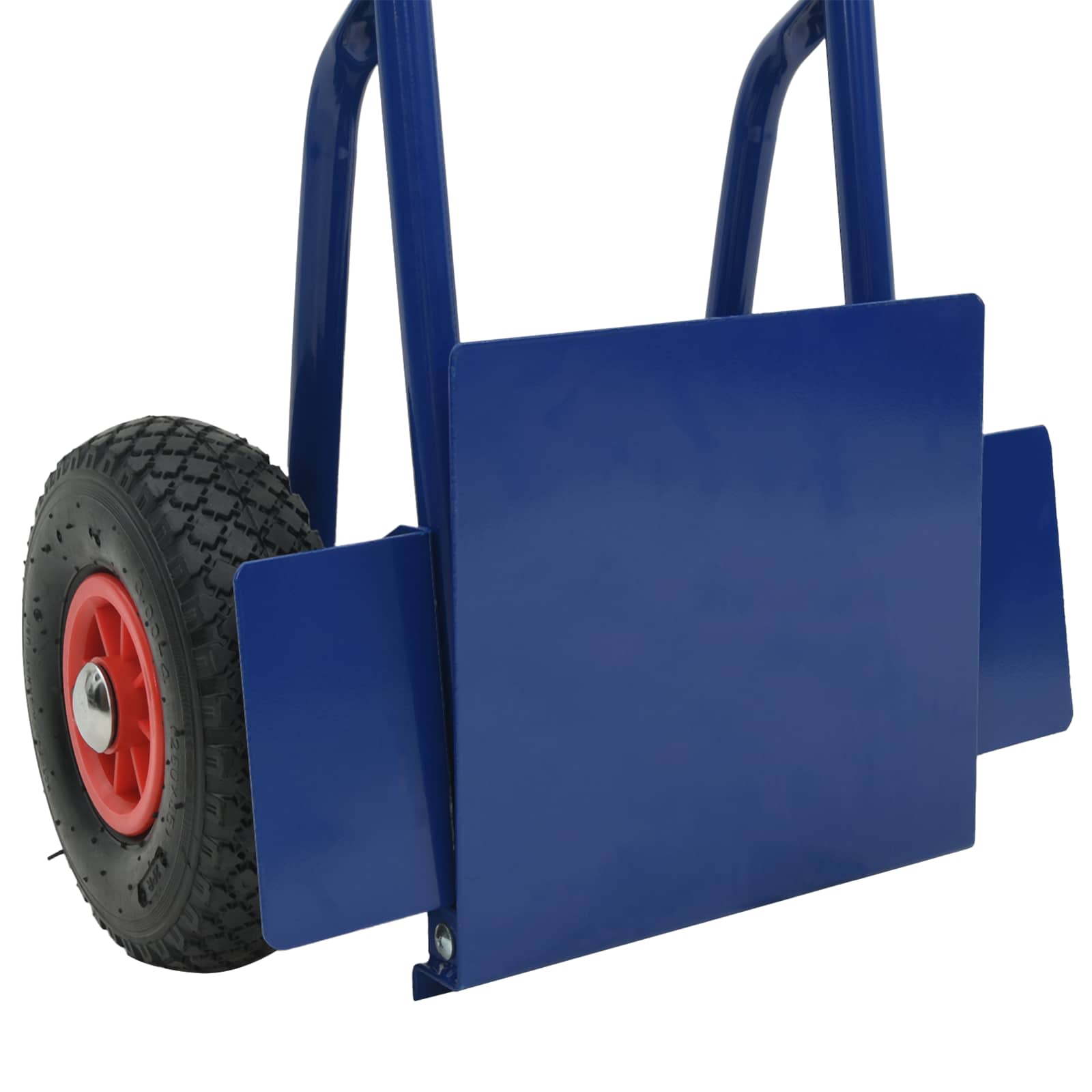 Carro de mano extensible Azul y Rojo 49,5 x 53 x 114 cm Acero