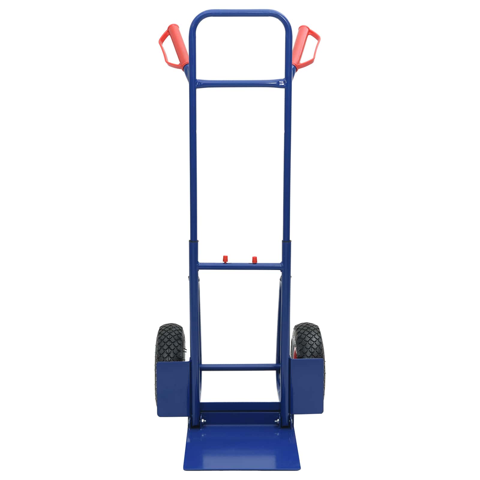 Carro de mano extensible Azul y Rojo 49,5 x 53 x 114 cm Acero