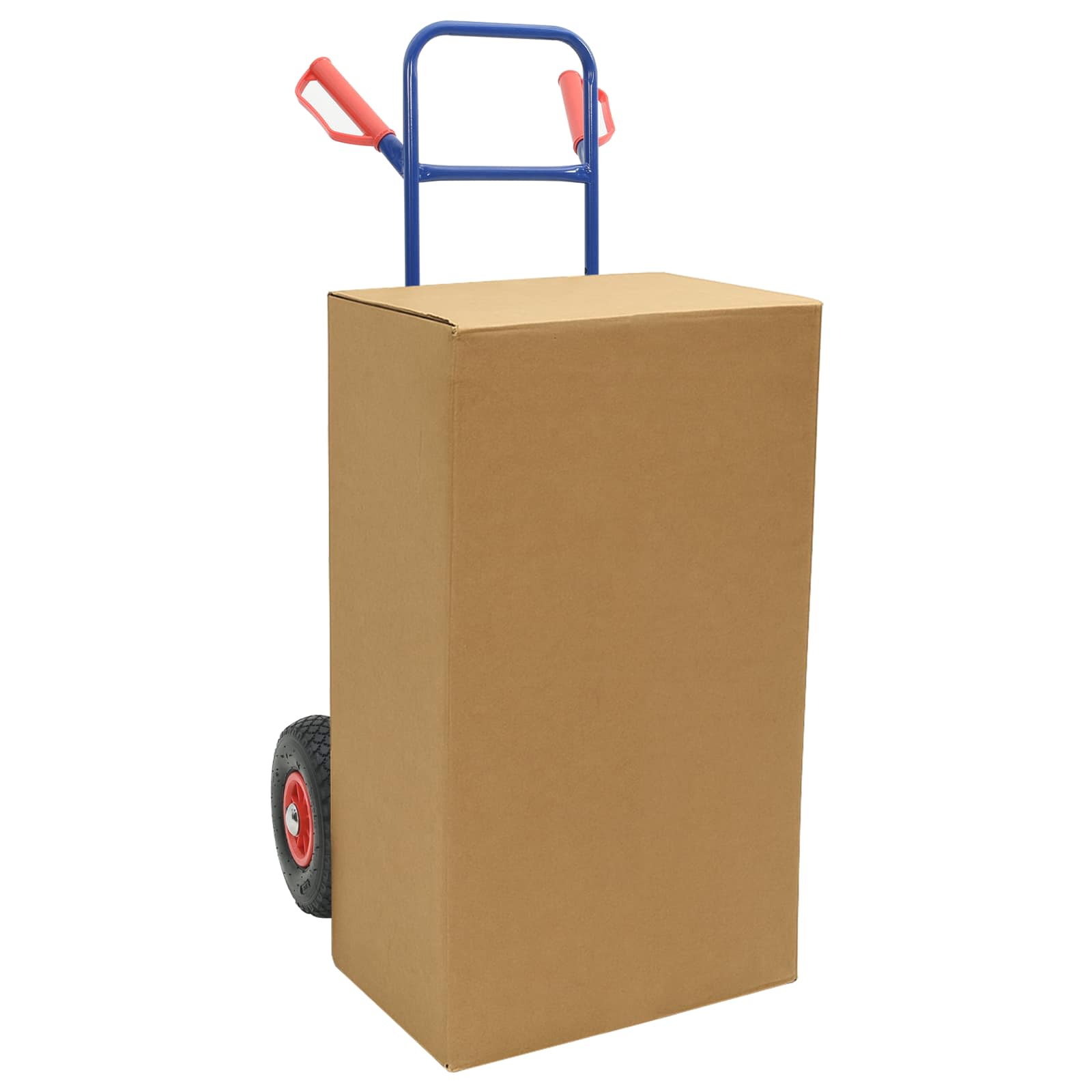 Carro de mano extensible Azul y Rojo 49,5 x 53 x 114 cm Acero