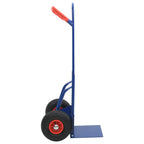 Carro de mano extensible Azul y Rojo 49,5 x 53 x 114 cm Acero
