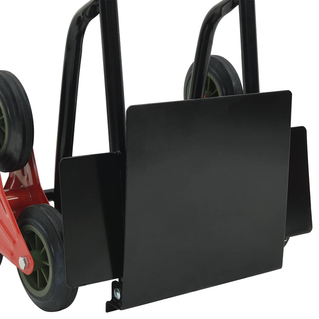 Carro de Mano Negro y rojo 64,5 x 49,5 x 114 cm Acero