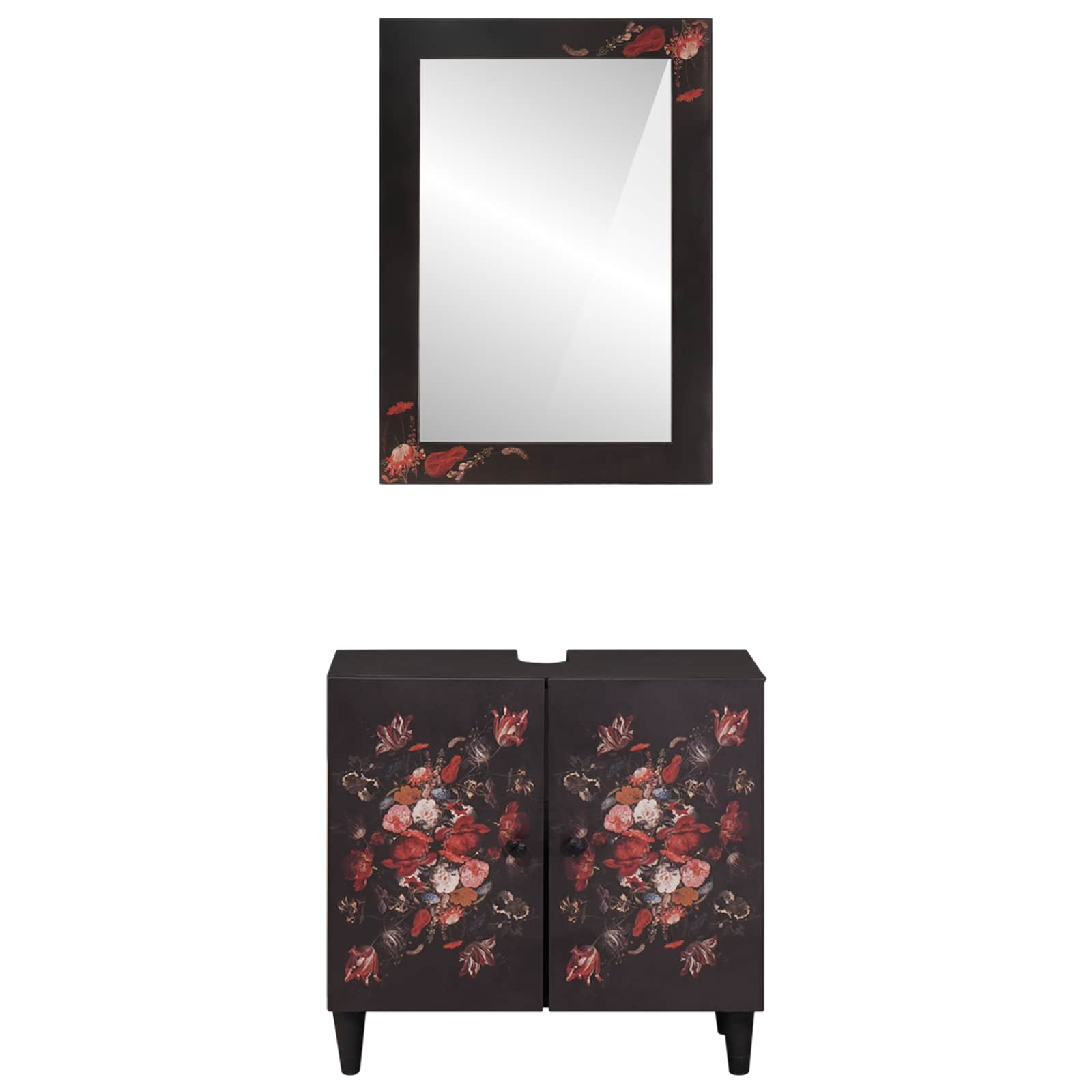 Juego de Muebles de Baño 2 pcs Madera de mango maciza