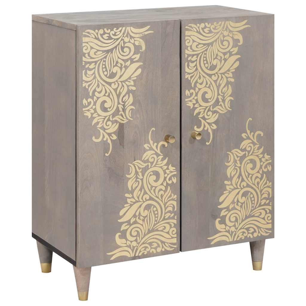 Juego de Muebles de Baño 3 pcs Gris y dorado 180 x 33 x 75 cm