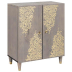 Juego de Muebles de Baño 3 pcs Gris y dorado 180 x 33 x 75 cm
