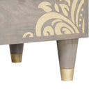 Juego de Muebles de Baño 2 pcs Gris Madera de mango maciza