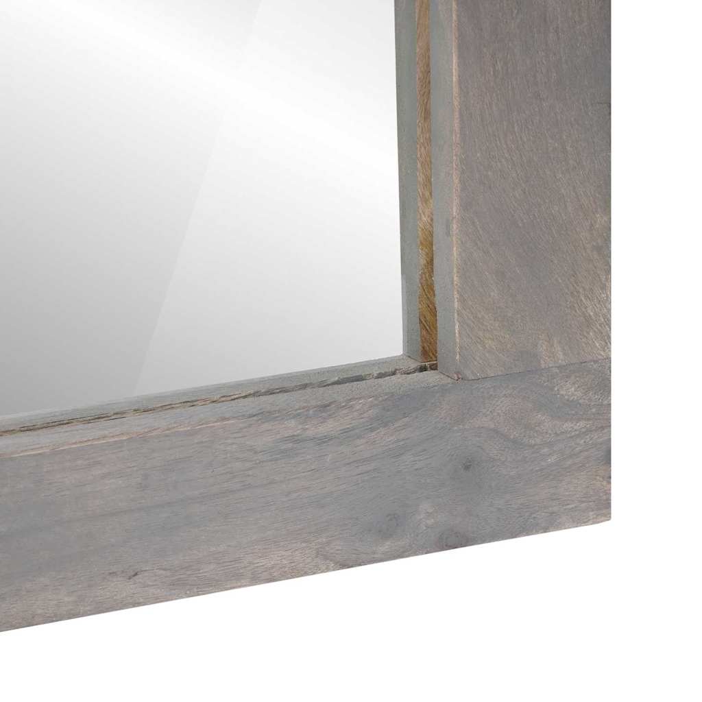 Juego de Muebles de Baño 2 pcs Gris Madera de mango maciza