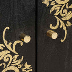 Juego de Muebles de Baño con cajón 3 pcs Negro 180 x 33 x 75 cm