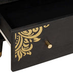 Juego de Muebles de Baño con cajón 3 pcs Negro 180 x 33 x 75 cm