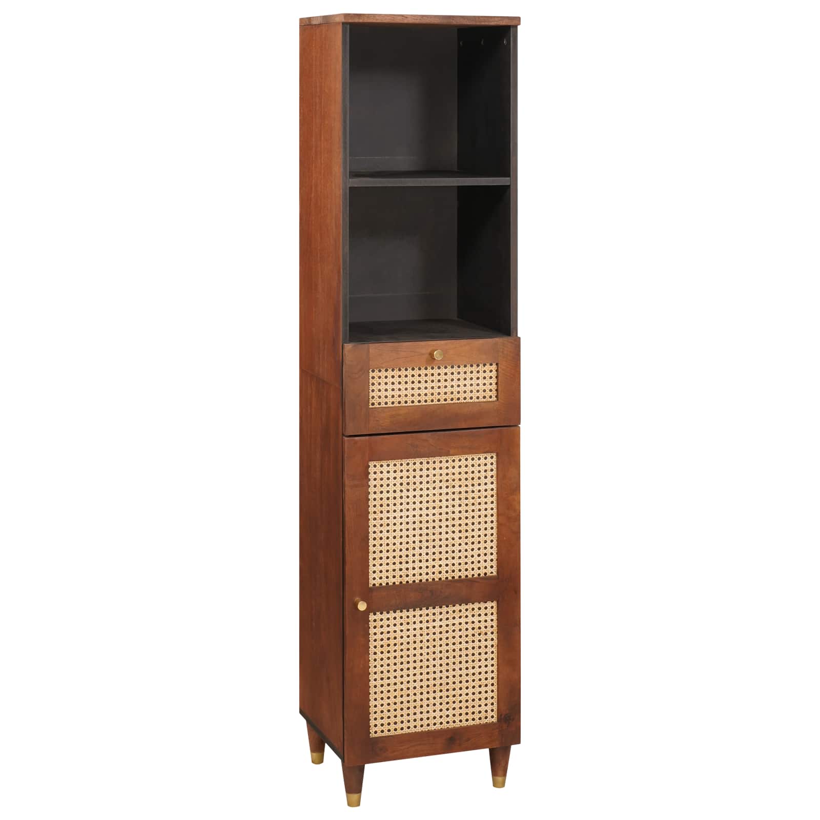 Mueble de Cuarto de Baño con cajón 3 pcs Marrón y Negro