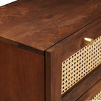 Mueble de Cuarto de Baño con cajón 4 pcs Marrón y Negro