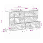 Armarios de Almacenamiento 2 pcs Marrón 60 x 33,5 x 75 cm