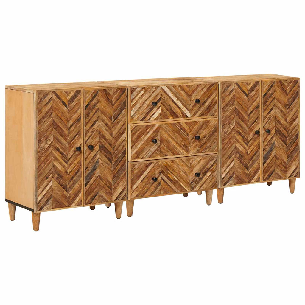 Armarios de Almacenamiento 3 pcs Marrón 60 x 33,5 x 75 cm