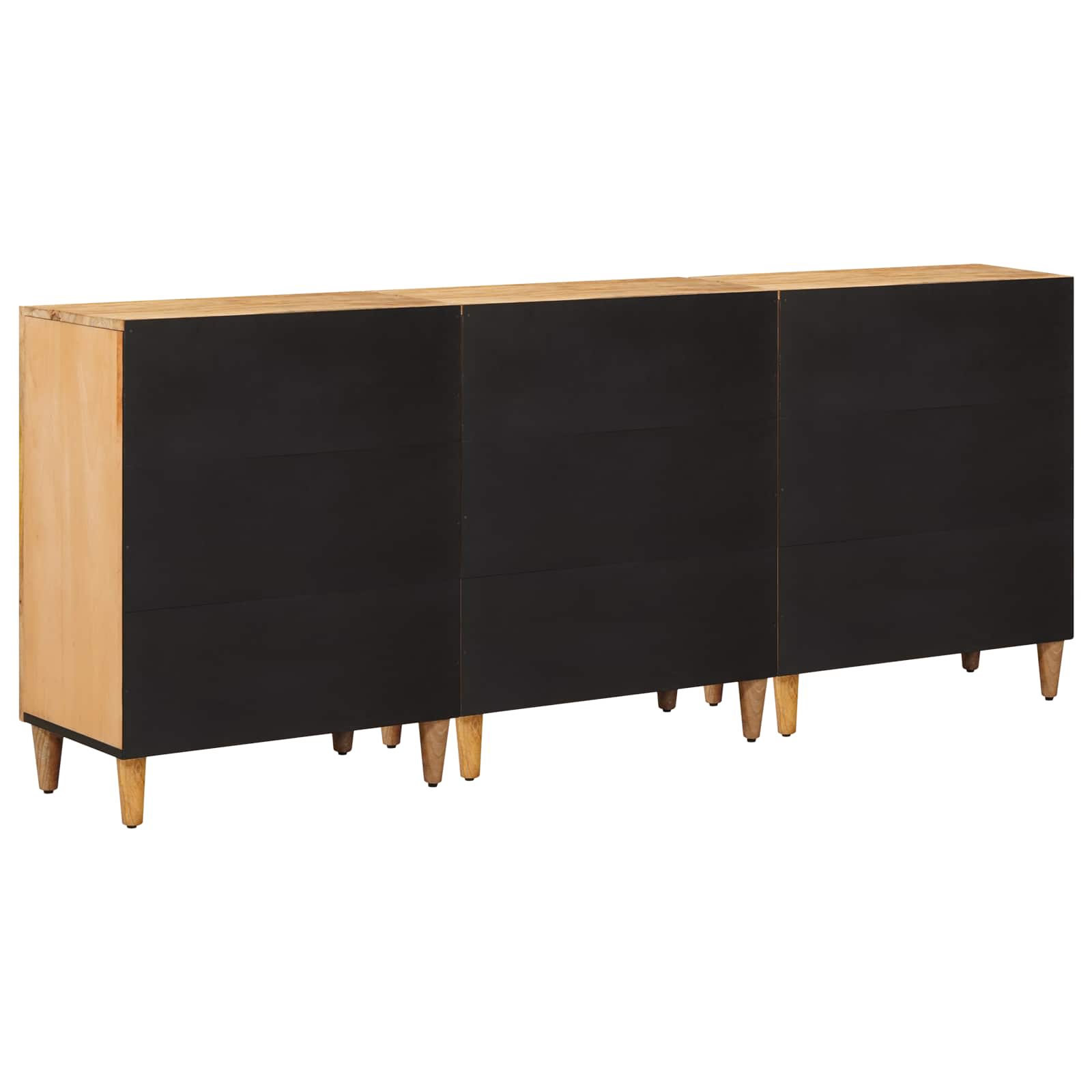 Armarios de Almacenamiento 3 pcs Marrón 60 x 33,5 x 75 cm