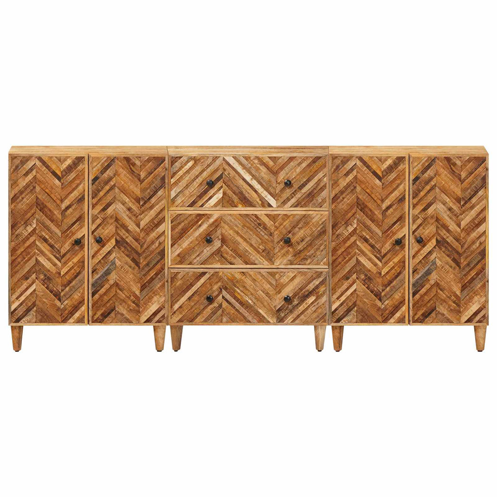 Armarios de Almacenamiento 3 pcs Marrón 60 x 33,5 x 75 cm